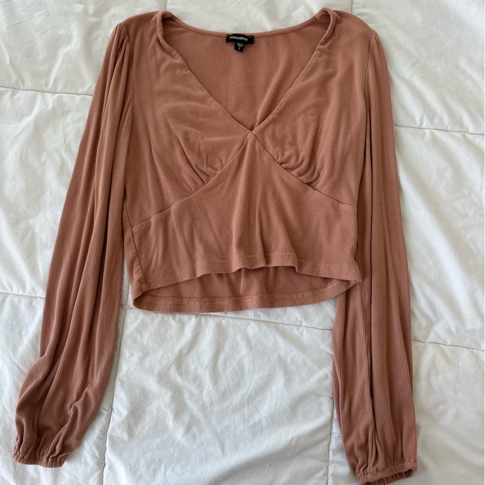 peach long sleeve